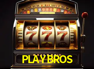 Una escena digital vívida inspirada en casino con PLAYBROS mostrado prominentemente, luces brillantes, fichas, cartas y acentos dorados.